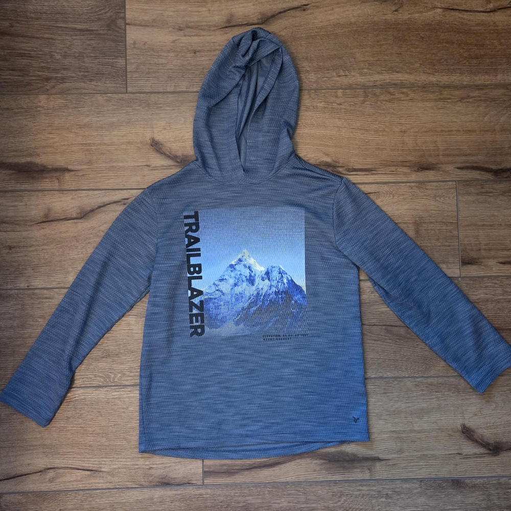 Old Navy Blue Trailblazer Long Sleeve Tee